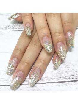 リラネイルサロン/ワンカラー/ラメグラ4700→3500