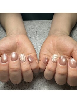 シャナレブレ(Xanaleble)/冬のツイード×マグネットネイル