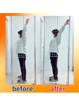 ストレッチヒーロー 福山神辺店/ビフォーアフター【1回の変化】