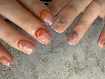 ナクレネイル 川崎(nacre nail)の写真/爪の形や長さにこだわりたい方◎ニュアンス/アートが得意なサロンが川崎に♪短い爪の方にも定評アリ★