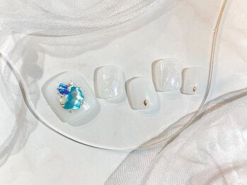 ティーズ ネイルマツエクサロン 品川本店(T's)の写真/【フットネイル】全メニューパラジェル★ワンカラー/グラデ【フットバス付】/8008→/7280定額デザインも♪