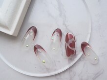 ネイル スパ ココプラス(Nail spa Cocoplus)/ハートとフレンチの大人ネイル
