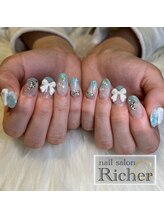 エスフィーネイルサロン リシェル(Esfy nailsalon Richer)/水色ネイル