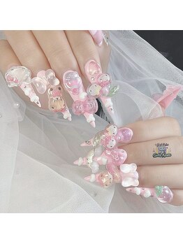 ゴテかわ(GOTE KAWA)/長さだし、3Dネイル