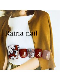 秋冬フットネイル