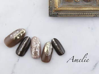 アメリ(Amelie)/ブラウン/ラメ/大人/秋冬