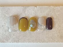 カラ ネイル 中津店(calla nail)/温かみのあるマスタードカラー