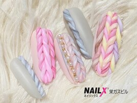 粘土ジェル☆ニットネイル