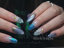 モン アミ(MON AMIE)/涼しげブルー×ぷっくり貝殻