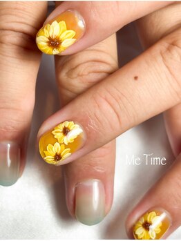 ひまわりネイル