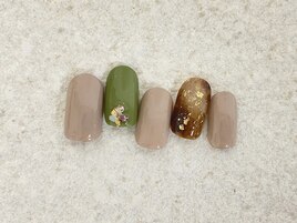 秋　べっ甲アートネイル