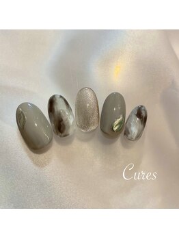 キュアーズ ネイル(CURES NAIL)/グレージュニュアンス