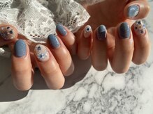 ハレトキネイル(haretoki nail)/ビジューネイル