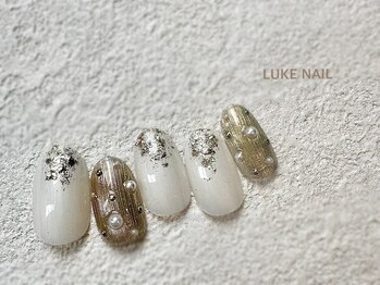 ルークネイル 恵比寿店(LUKE NAIL)/ニュアンスパールミラー　夏