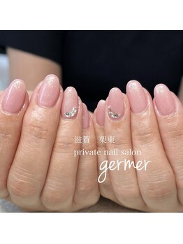 ジェルメ(germer)/ワンカラーにストーンで