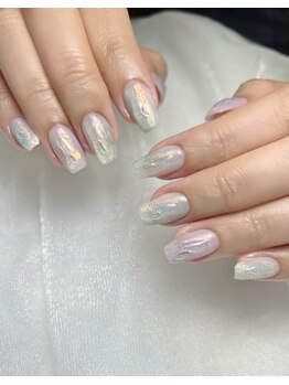 シュシュ ボーテ(CHOUCHOU beaute)/氷のような夏ニュアンスネイル