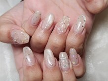 ネイルルームスリー(nailloomno.3)/ガーリーな冬ネイル
