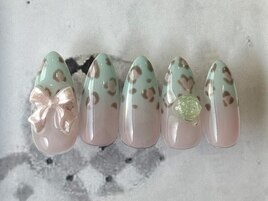 ミントヒョウ柄ガーリー10480yen
