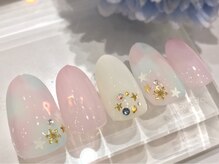 ツメトトノウ/パステル冬タイダイアート