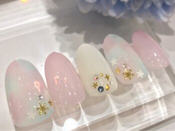 ツメトトノウ/パステル冬タイダイアート