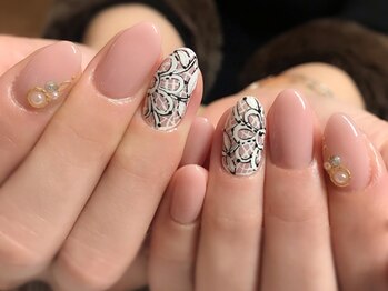 アミュリー ネイル アトリエ(Amury nail atelier)/手書きジェルアート☆レース