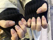 ネイルアルケー(Nail ARCHE)/ゴールドミラーネイル