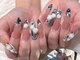 エスフィーネイルサロン リシェル(Esfy nailsalon Richer)の写真/【スカルプ☆フリーART(プラチナ)¥16800/ストーンパーツ付け放題¥14800】自分史上とびっきり可愛い指先に♪