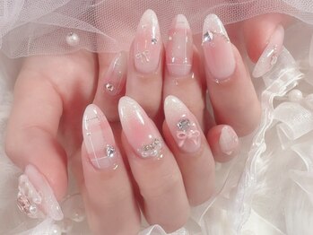 チークネイル/ワンホンネイル