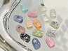 【人気No.3★15種類から選べる】ワンカラー+アート2本  ¥6900