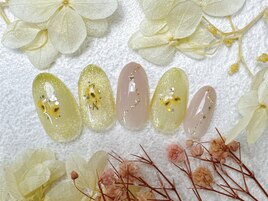 押し花ネイル銀座フィルイン