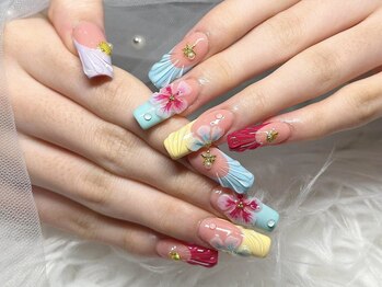 ウミネイル 池袋(UMI NAIL)の写真/韓国ネイルやワンホンネイルが得意★自爪に優しいパラジェル/フィルイン導入店◎[池袋/長さだし/持ち込み]
