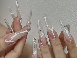 【チェックネイル】