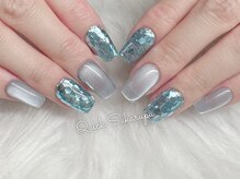 クイックスカルプ 高田馬場(Quick Sukarupu)/ブルーラメネイル