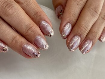 ネイルビジョルノ つくばみどりの店(Nail Begiorno)/マグネットネイル　シンプル