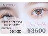 8/1～8/30限定！フラット/セーブル/カラー/ミンクどれでも選べて80本3500円♪