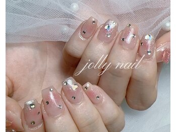 ちゅるんちゅるんチークネイル