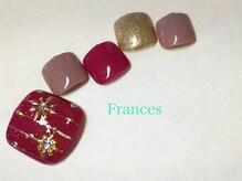 フランセス(Frances)/スタッズフラワーネイル