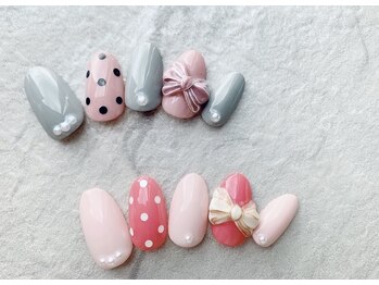 ぷっくりリボンネイル Pg ブリオン 六本松店 Bullion のフォトギャラリー ホットペッパービューティー