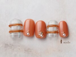 トレンドぷっくりチェックネイル