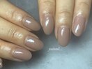 ■beige onecolor nail■