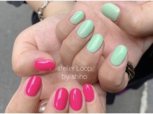 アトリエループ(atelier Loop by shiho)/ツートンカラーネイル