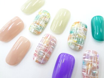 ネイルサロン クイール 小山店(NAIL SALON QUILL)/ツイードネイル