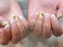 ネイル アイラッシュ 彩 熊谷店/ひまわりデザイン＊