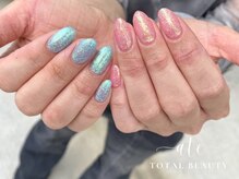 アテ(ate)/春グリッターネイル