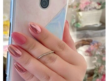 ラヤナリー バイ イーストネイル(Layanary by Eastnail)/ミラーネイル/シンプル/オフィス