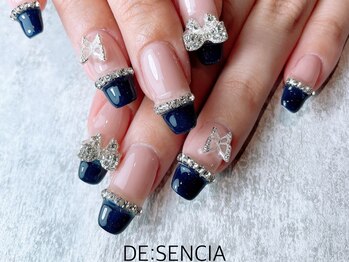 ディセンシア(DE:SENCIA)の写真/ブライダルにも…◎ナチュラル&綺麗な長さ出しで理想の指先へ♪透明感ある仕上がりで上品で可憐な指先に☆