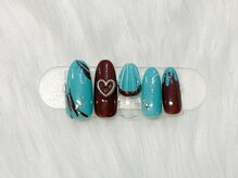 リエル(Reyel 0123)/バレンタインネイル