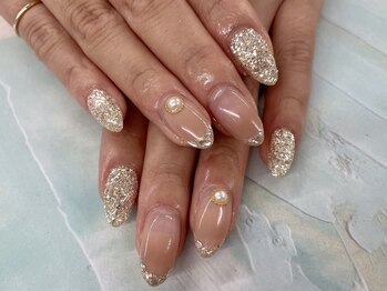 ディーネイル 四条烏丸(D-nail)/【春井】ガラスフレンチ