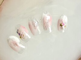 塗りかけネイル
