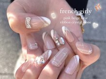 ケリーネイル(kelly nail.)/クロスフレンチネイル
